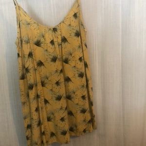 Forever 21 yellow/ floral print dress